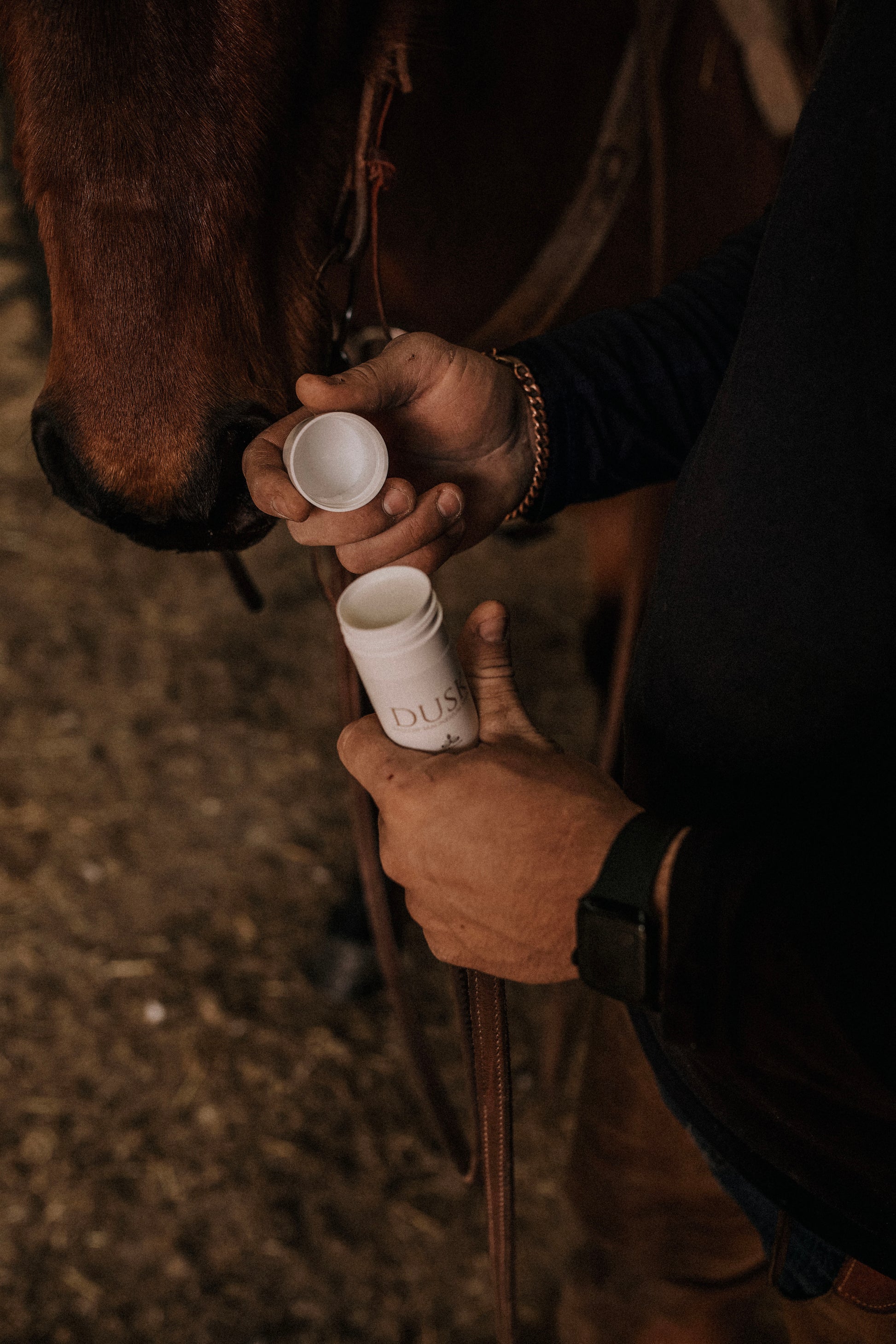Opening Dusk Magnesium Stick made with grass fed tallow for muscle relief and sleep support